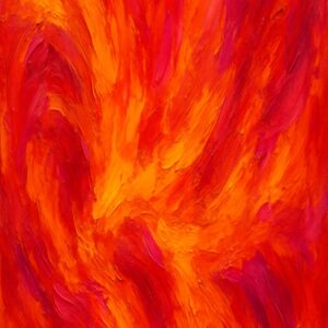 flames of passion – luxury abstract painting