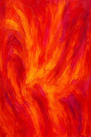 flames of passion – luxury abstract painting